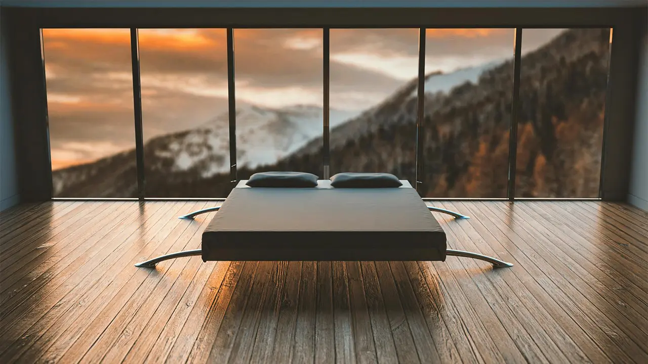 minimalist-bedroom-mountain-view